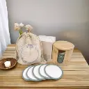 Reusable Bamboo Makeup Remover Pads with Box