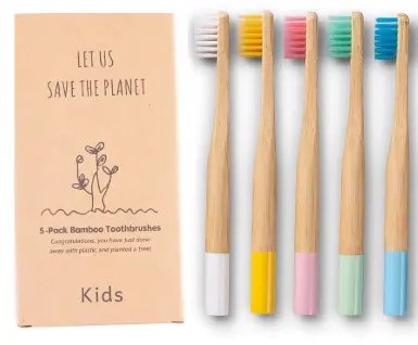 Eco-Friendly Kids' Toothbrush Set